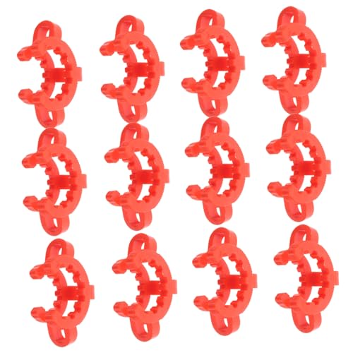 KICHOUSE 12pcs Laboratory Test Tube Clamp Labs Clamps Lab Securing Glassware Joints Conical Interface Taper Joints Clamps Keck Clamps Labs Keck Clamp React Plastic