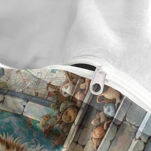Housse de couette papillon 3D 260x220cm en microfibre douce avec taies - 8