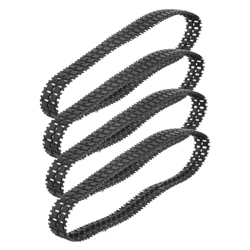 ibasenice DIY Tank Tracks Large Robot Tracks Rubber Tank Tracks Replacement for Hobby Rc Car Tank Model