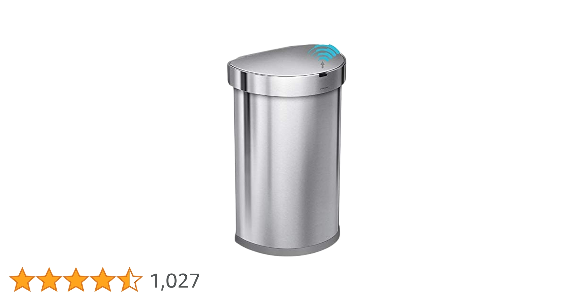 simple human自動 モーションセンサー ごみ箱 45L 新品未開封 Amazon｜シンプルヒューマン 自動ゴミ箱 45リットル セミ