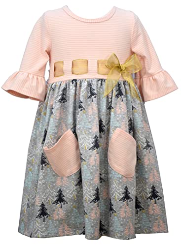 Bonnie Jean Christmas Holiday Santa Plaid Multi Dress