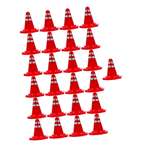 ifundom 25pcs Safety Cones Orange Driving Cones for Training DIY Road Signs Simulation Roadblock Teaching Tool