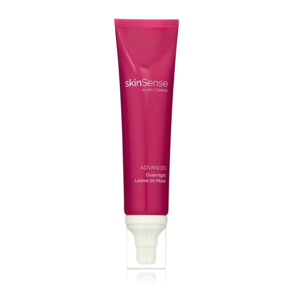 SkinSense Advanced Overnight Leave On Mask 100ml, Face Moisturiser, Night Cream Treatment, Gel Mask, Cooling Face Mask