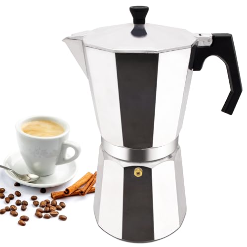 Supvision 14 Cup Moka Pot Aluminum 700ml Italian Coffee Maker Stovetop Espresso CoffeeMakers Mocha Pot Percolator for Electric Ceramic Stove Classic Greca Cafe Makers Portable for Easy Brewing