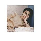 babycoupe Jimin Singer Poster Korean Idol Boy Group Art Posters (13) Painting On Canvas Wall Art Poster Scroll Picture Print Living Room Walls Decor Home Posters 12x12inch(30x30cm)