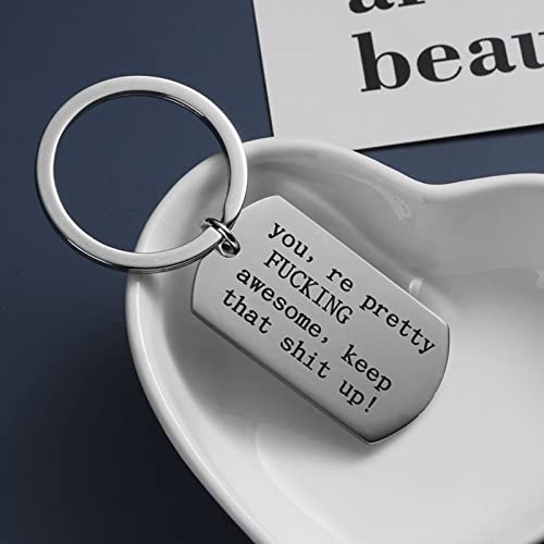 Aipnis Personalized Custom Photo Keychains Engraved Stainless Steel Message Pendant Customized Birthday Gift - Keyring (Silver) #TOP4