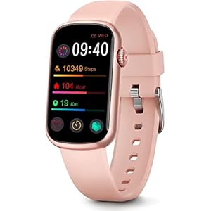 MorePro Fitness Tracker with Heart Rate Monitor, Blood Pressure Watch for Women, Waterproof Fitness Watch with Blood Oxygen Sleep Tracking, Activity Step Tracker Calorie Counter