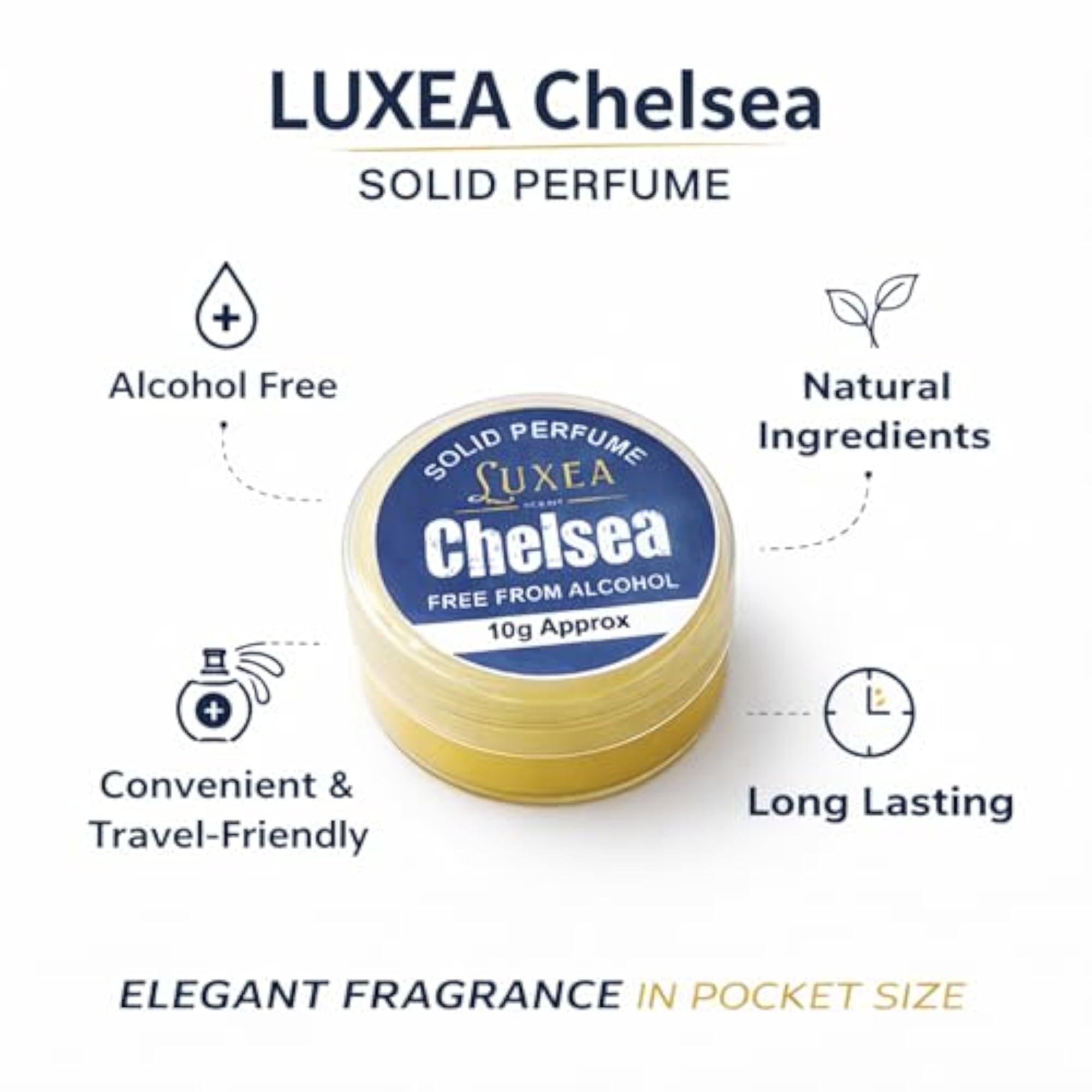 Chelsea Pocket Perfume for Men & Women, Travel-Friendly