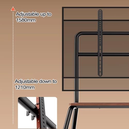 Soporte móvil ajustable para TV 50-90 pulgadas acero miniatura 5