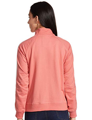 Image of Amazon Brand - Symbol Women Cotton Blend High Neck Full Zipper Regular Fit Sweatshirt (Available in Plus Sizes)