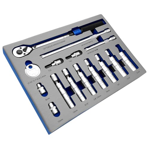 ZKTOOL 15 Pièces Clé Magnétique Universelle pour Bougies d'Allumage, 14mm 16mm 18mm 21mm, 9/16