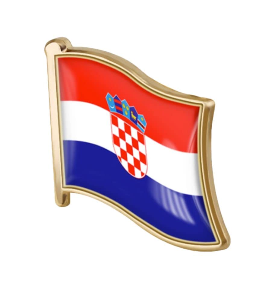 vmcoatdu Country Flag Pin Badge International Travel Brooch Metal Alloy Souvenir Pin for Hat Clothes Backpack