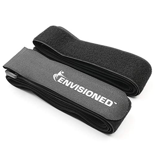 Reusable Cinch Straps 3" x 12" - 6 Pack, Multipurpose Strong Gripping, Quality Hook and Loop Securing Straps (Black) by ENVISIONED - Image 4