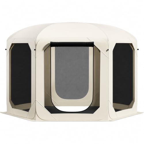 Pop Up Screen Tent for Family Camping, 10x10ft Instant Portable Canopy Screen House with Carry Bag, Windproof Sandbags & Stakes, Outdoor Mesh Shelter for Patio Beach Picnic Party Backyard - image 1