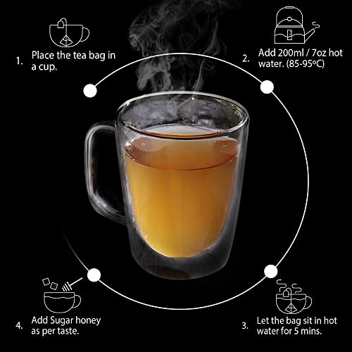 Image of Blendart's Vedic Himalayan Green Tea For Stress Relief & Good Sleep | Made with 100% Whole Leaf & Natural Flavour - Enjoy Hot or Iced - 15 Tea Bags