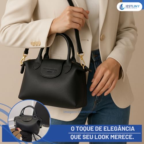 Bolsa feminina transversal com alça de ombro ajustável alça de mão Fashion Crossbody leves pequena q
