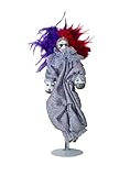 Opera Day & Night Masquerade Jester Doll, 13 inch (Silver)