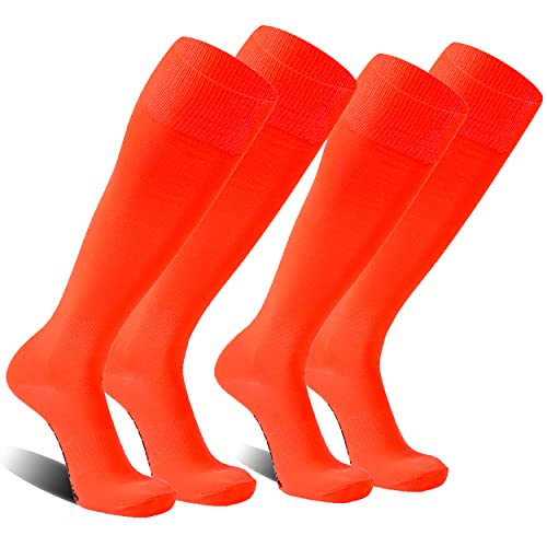 Image of FOOTPLUS Baseball Softball Socks,Unisex Over Knee High Solid Sports Rugby Summer Soccer Camps Socks
