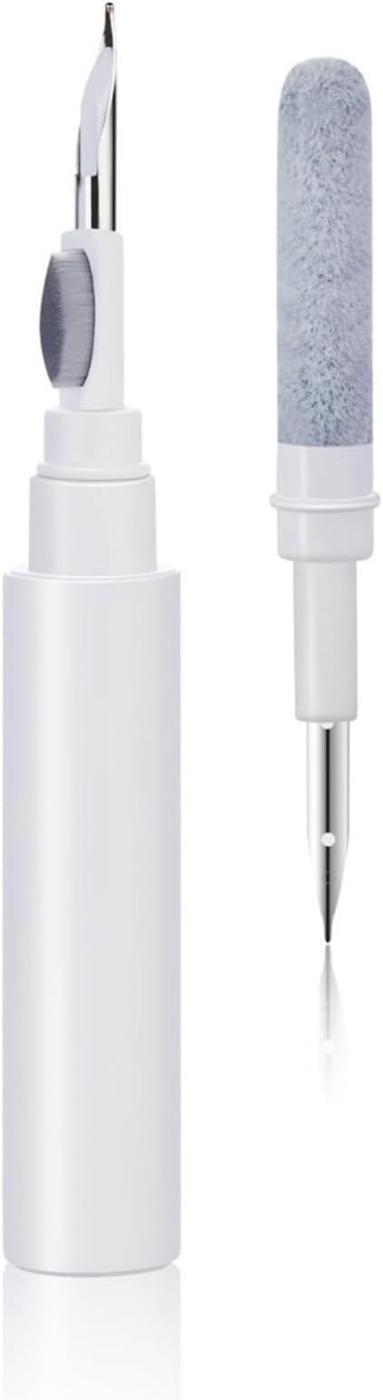 TORMEN Bluetooth Earphone Cleaning Brush Multi-Function 3-in-1 Pen for Earbuds And Charging Case(White)