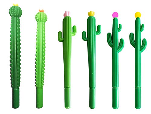 Set de 6 bolígrafos cactus gel miniatura 1