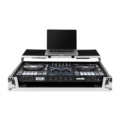 Headliner Flight Case Compatible with Rane Four & Rane Performer with Laptop Platform & Wheels