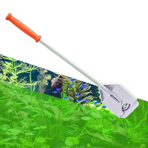 FL!PPER Flipper Platinum Aquarium Algae Scraper | Glass & Acrylic Tank Cleaner with Serrated Blade for Efficient Aquarium Maintenance (12” Nano)