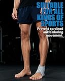 FitDA Ankle Support Brace,Adjustable Ankle Brace Wrap Strap for Sports Protect & Daily Use,Injury Recovery, Breathable & Lightweight Design, Provides Stability & Comfort, One Size for Men Women-Left - Image 7