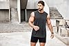 COOFANDY Men's Gym Tank Tops Bodybuilding Muscle Vest Workout Summer Fitness Sleeveless T Black Dark Grey XXL #1