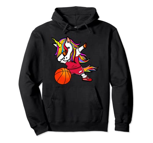 Dabbing Unicorn Poland Basketball Fans Jersey Polish Sport Pullover Hoodie, Black