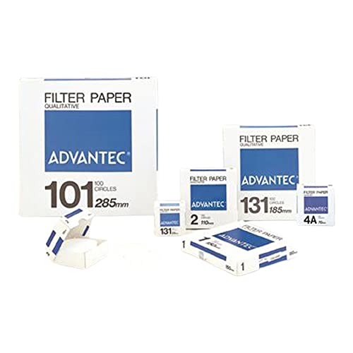 Advantec MFS N01015.5CM Qualitative Filter Paper, No. 101, 0.21 mm Thickness (Pack of 100)