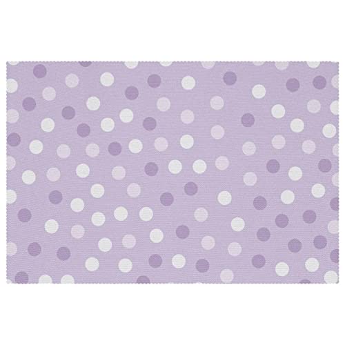 Set de table violet anti-rayure lot de 6 pour votre table