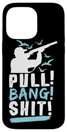 引っ張る! バン! レンジスナイパー スキート 撮影 罠 射撃 スマホケース iPhone 14 Pro Max 用