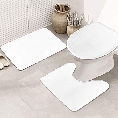 RedBeans 3-teiliges Badvorleger-Set aus Flanell, mit Totenkopf-Motiv, schwarzer Adler, weicher WC-Vorleger Cover