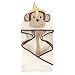 Hudson Baby Unisex Baby Animal Face Hooded Towel, Banana Monkey 1-Pack, One Size