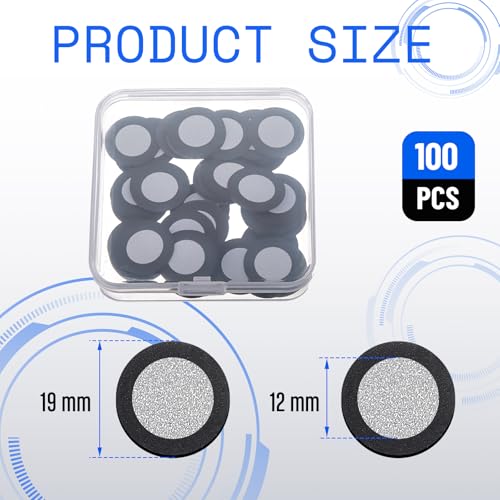 Image of Kingdder 100 Pcs 3D Magnetic Tracking Dot for Scanner Scanning Reference Point Marker Diffuse Reflection Positioning Targets for 3D Scanning (Inner 12.0 mm Outer 19 mm)