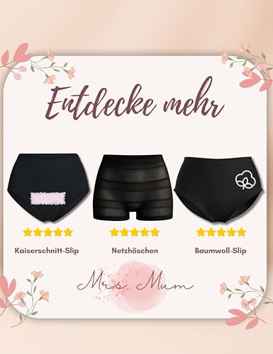 Mrs. Mum Wochenbett Unterwäsche 7er Set I Weiche, Waschbare Slips & Unterhosen für Wöchnerinnen nach Entbindung & Kaiserschnitt I Postpartum Panties I Öko-Tex Zertifiziert I Made in EU