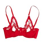 Shirley of Hollywood Women's 369 Lace Underwire Open Tip Bra