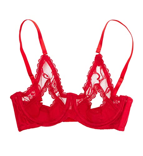 Shirley of Hollywood Women's 369 Lace Underwire Open Tip Bra