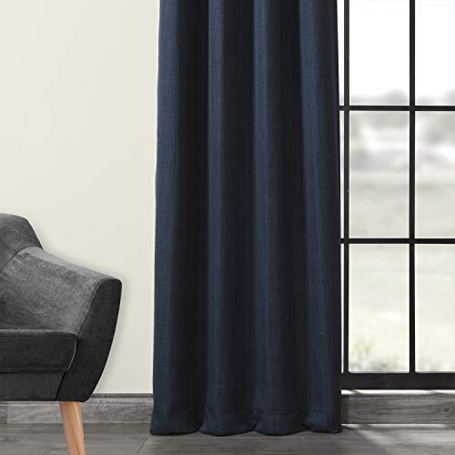 HPD Half Price Drapes Grommet Linen Curtains 96 Inches Long Room Darkening Curtains for Bedroom & Living Room (1 Panel) - Image 3