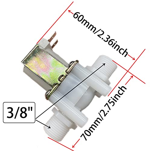 Électrovanne 12V fuite eau stoppée par cette vanne contrôle normalement fermée 3/8 - 7