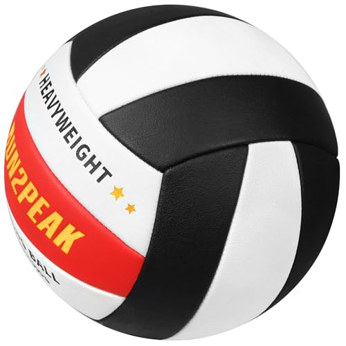 Image of RUN2PEAK Heavy Weight Volleyball Ball Official Size 5 Setter Training Volleyballs PU Practice Volley Balls for Indoor Rebounder Equipment Setters Weighted Volleyball Setting Trainer