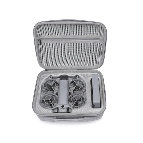 DJI Neo 2対応ケース、軽量防水耐衝撃ポータブル収納バッグ、PU素材機体全方位ガード、Neo2アクセサリー