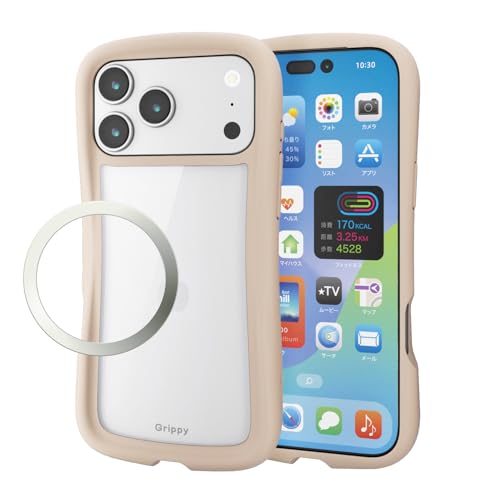 GR iPhone 17 Pro Max P[X Jo[ NA ϏՌ Ռz nCubh TPU Grippy ɓ Obv Xgbvz[t Jی ^XebJ[t XgbvV[gt x[W PM-A25DGRP