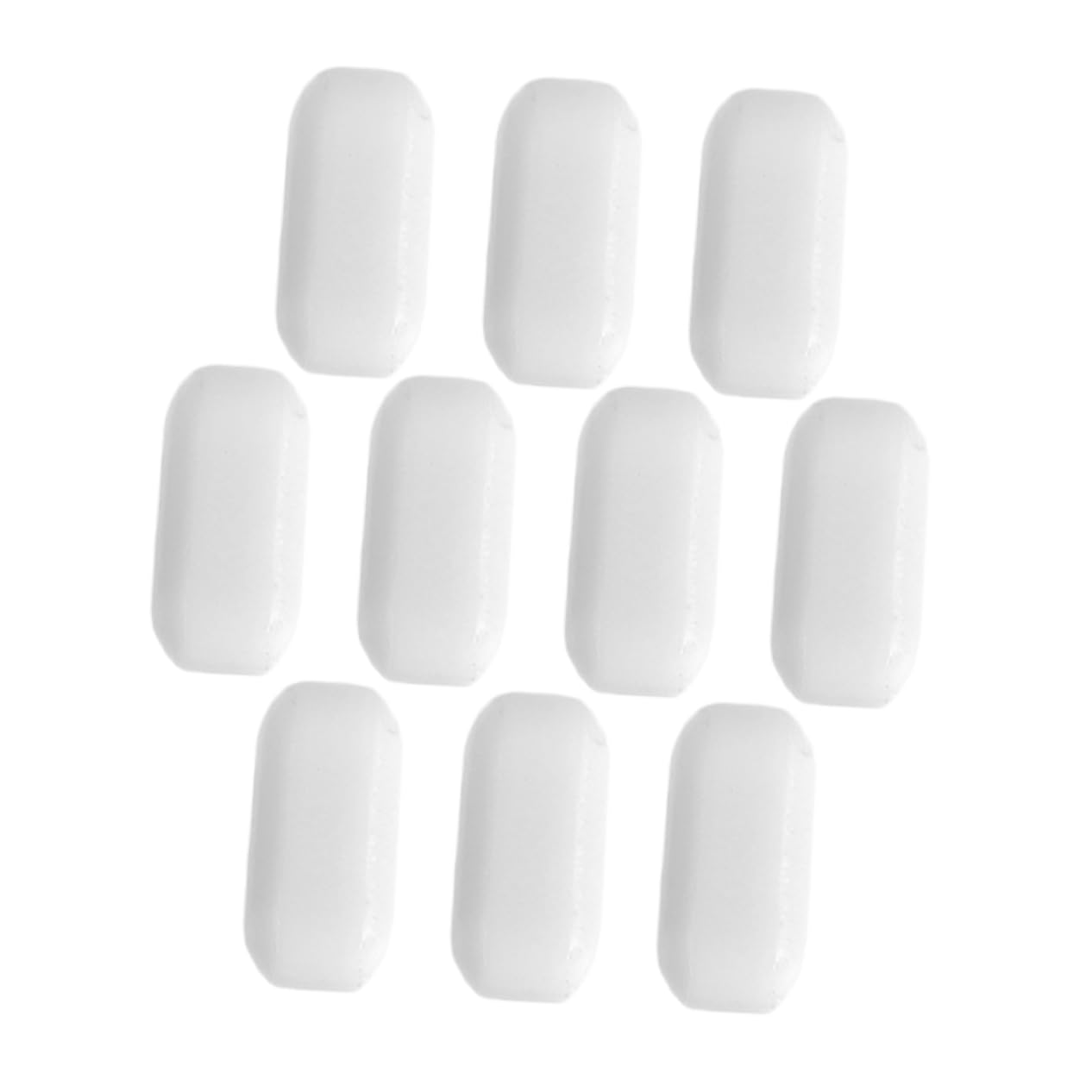 PartyKindom Barres D'agitation Magnétiques Tiges Cylindriques Solides en Ptfe Blanc Garantissant un Mélange Complet des Échantillons Lot de 10 pour Laboratoires