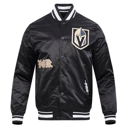 Image of Pro Standard Mens NHL Old English Satin Jacket