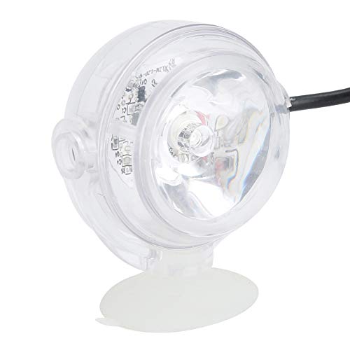 Qcwwy Spot LED pour Aquarium, Mini Phare RVB, Lampe D'aquarium de Plongée, Spot Sous-marin adapté pour Fontaine D'aquarium, étang à Poissons, Réservoir...