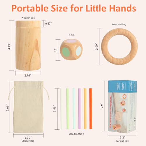 Image of Wooden Montessori Baby Toddler Toys for 1+ Year Old, Color Sorting Fine Motor Skills Matching Game Preschool Learning Activities, 2 3 4 Year Old Girls Boys Birthday Gifts