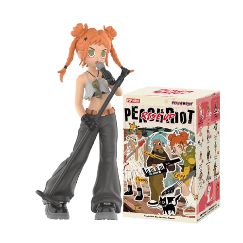 POP MART Peach Riot Rise Up Series Figures de Acción Popular Figura Coleccionable y Adorable Juguete Artístico Regalo Creativo 1PC
