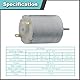JYUDAUFU 4 Stück 280 Mikro-Motor DC 3-12 V 42 mm × 24 mm Mini Motor mit Halterung, Federklemme Draht, für RC Spielzeugboot Modell, für DIY