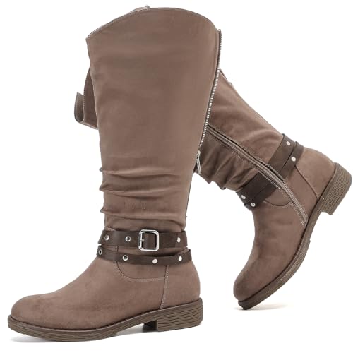 Image of Luoika Women's Extra Wide Calf Knee-High Boots